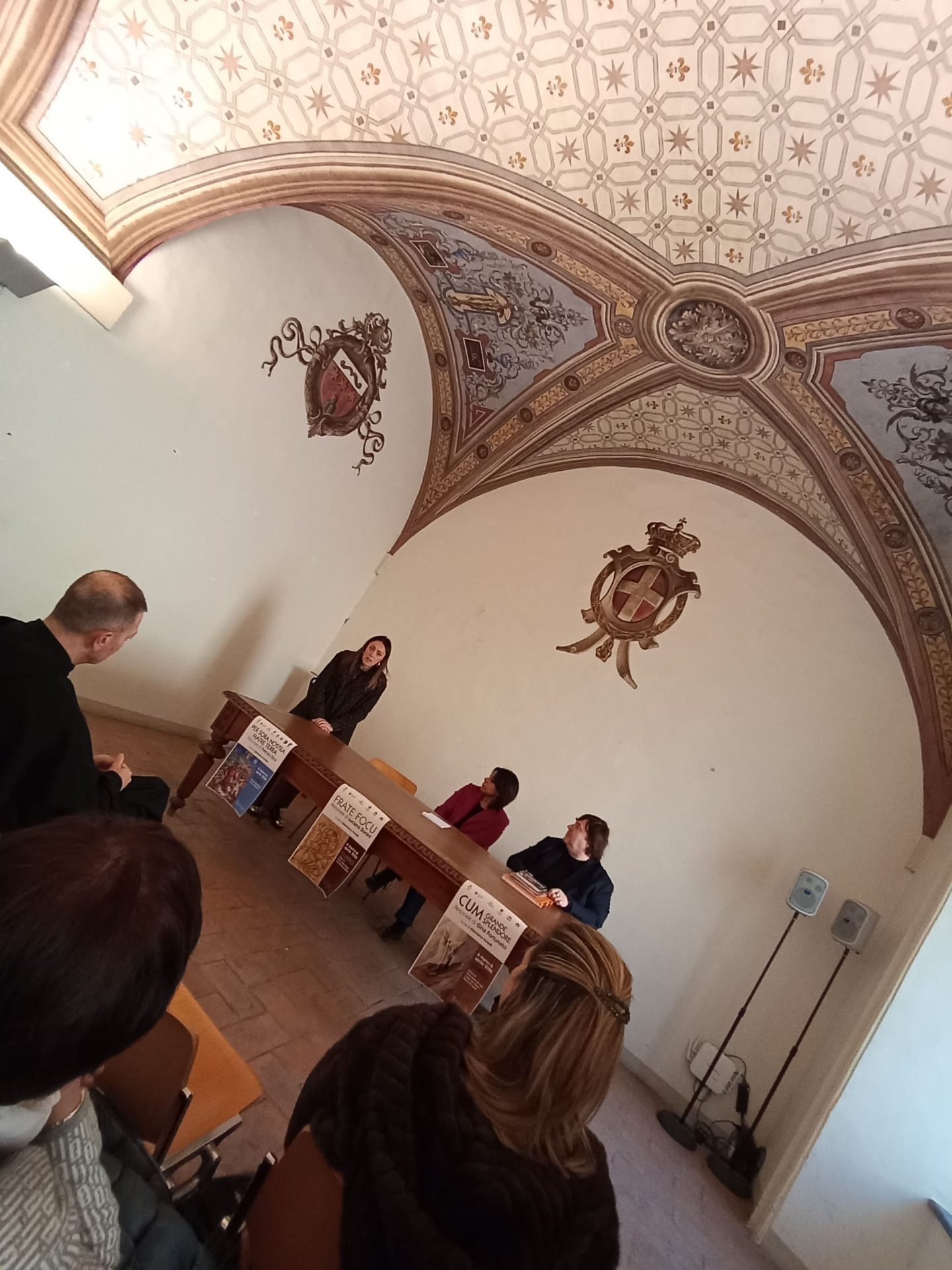 La sala di Palazzo del Bargello durante l'evento