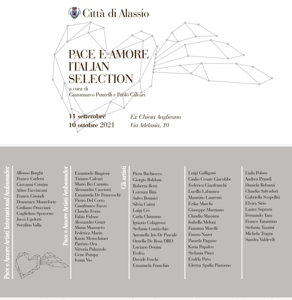 Selezione degli artisti Ambassador di Pace e Amore, con Patrizio Oca